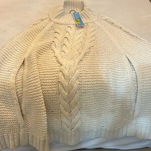 Draper James cape in ivory, women’s size medium. New with tags!